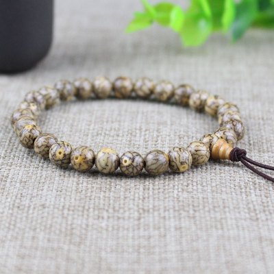 天然小银线血丝菩提子手串 精致小粒念珠女款饰品礼物佛珠厂家送女朋友老婆情人节七夕生日礼物