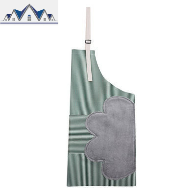 **可擦手围裙日式防水防油做饭罩衣厨房时尚家用女款成人围巾抹布 三维工匠