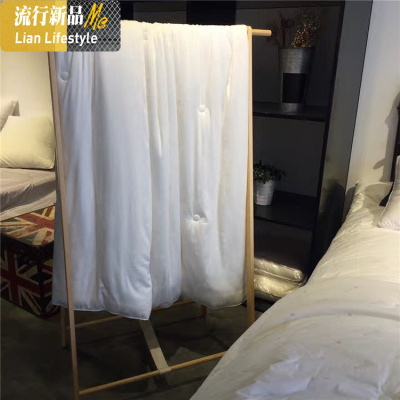 大豆蛋白纤维养生春秋被芯60支贡缎保暖纤维双人冬被单人春秋被芯 三维工匠被子