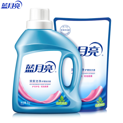 蓝月亮1kg洁净 自然香+500g洁净 自然香袋