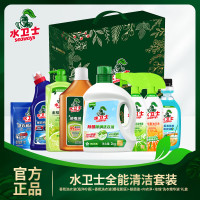水卫士 洗衣机养护液+海洋柠香洗衣液+樱花絮语洗衣液+除菌液+内衣净+浓缩洗衣精华液 全能清洁套装(计价单位:套)