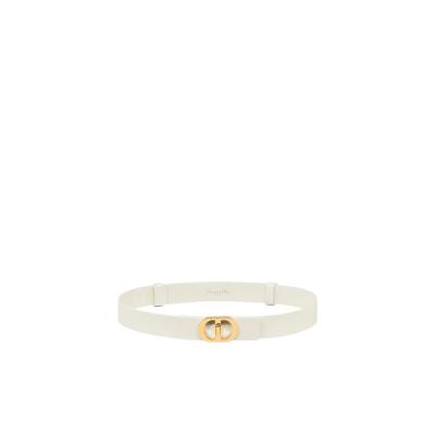 迪奥(Dior)小牛皮金色扭扣腰带百搭时尚休闲商务女士皮质腰封25cm