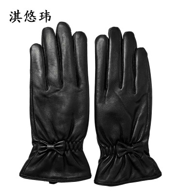 淇悠玮 整皮防寒皮手套 女款 双