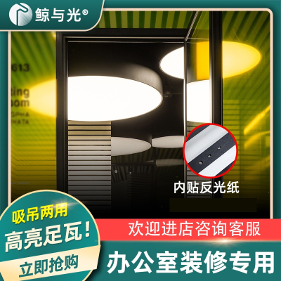 鲸与光办公室吊灯六边形空心圆拼接灯吊线灯店铺健身房网咖造型灯具(Ppf)