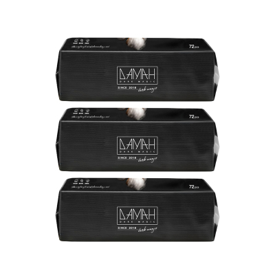 黑魔法DAMAH一次性 纯棉洁面巾 加厚擦脸洗脸巾 72抽*3包