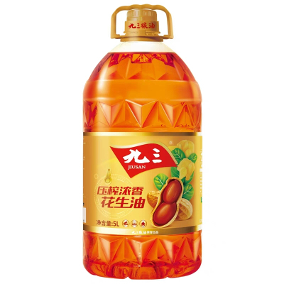 九三食用油压榨浓香花生油5L 桶装 九三食用油 九三大豆 93正品新老包装随机发货