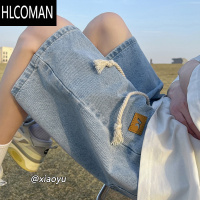 HLCOMAN美式牛仔短裤男士夏季薄款潮牌痞帅宽松运动cleanfit大码五分裤子