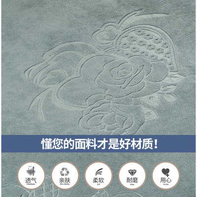 美帮汇冬季欧式加厚餐椅垫毛绒通用椅子垫椅垫秋冬座垫可拆洗有绑带坐垫