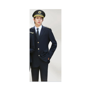 特洛曼男款铁路制服套装 工作制服 (S-4XL)西服+西裤