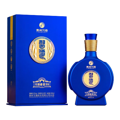 贵州习酒白酒纯粮食酒感恩98酱香型500ml*1瓶53度(原98升级款)