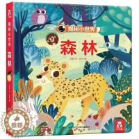 [醉染正版]揭秘小世界系列洞洞书 森林 童书儿童3d立体科普翻翻书 启蒙认知0-3-6岁绘本图画书 婴儿撕不烂早教图书