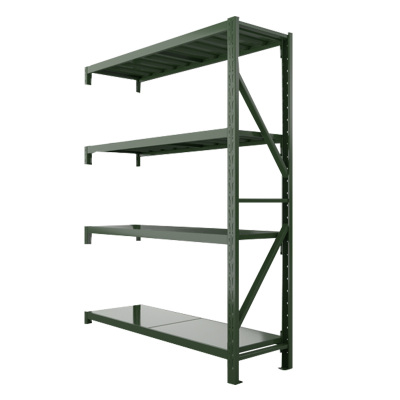 利特莱依消防铁锹镐农具摆放架安保装备器材存放架绿色盾牌货架1.5米货架中型-副架