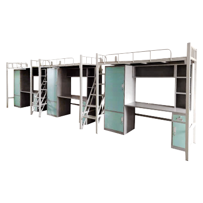 阿拉贡厂家直供学生定制学生宿舍上下优质钢制加高防护多功能双层床