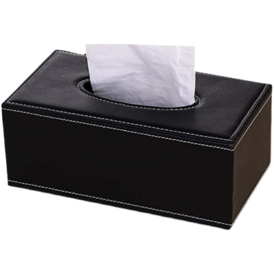 历途科技皮革纸巾盒黑色20*12*9cm 个