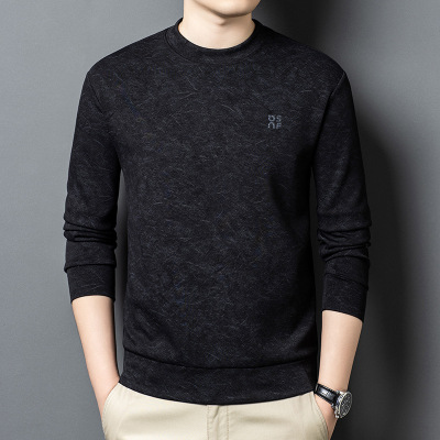 潮流帅气上衣男秋季新款韩版男士卫衣圆领休闲时尚外穿打底衫