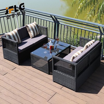 苏宁 金菲罗格 户外藤沙发酒店地产外摆藤沙发