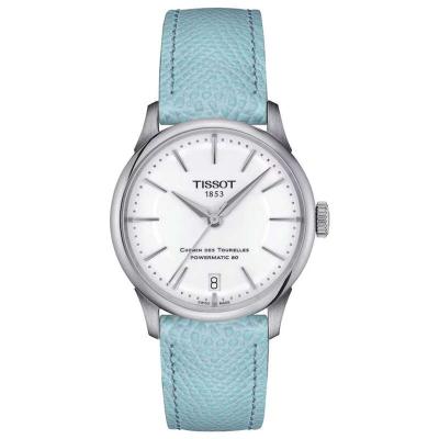 TISSOT精致女表 自动机械 34mm小表盘 防水50米 日历显示