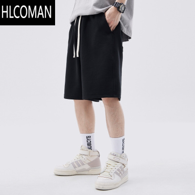 HLCOMAN挺括美式运动宽松短裤男夏季百搭休闲裤纯色五分裤卫裤潮