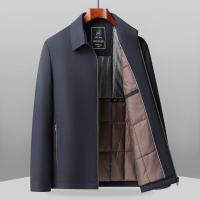 冬季加厚棉衣保暖中年石墨烯外套男装商务行政夹克棉服防风外套男