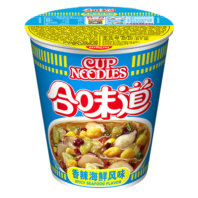 合味道(Cup noodles) 方便面组合装 杯面泡面快餐面 香辣海鲜风味