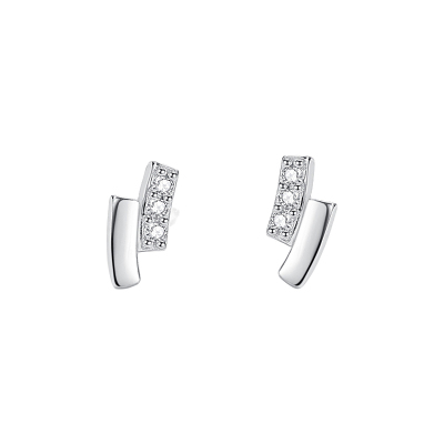 925微笑耳钉纯银耳环女耳饰睡觉不用摘2025年新款潮养耳洞送女朋友老婆情人节七夕生日礼物