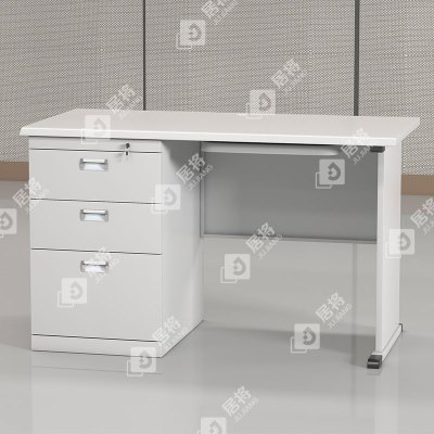 居将 JJ4010344 钢制办公桌职员桌员工桌学生写字台1.4米D款