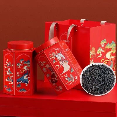 福岗正山小种红茶正宗武夷山原产浓香型罐装礼袋新茶礼盒装500g