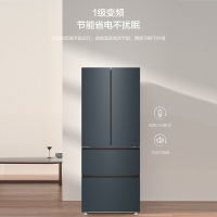 [日日顺直发]海尔 411升多门冰箱 母婴三档变温 黑金净化 一级双变频 超薄嵌入 BCD-411WLHFD7DC9U1