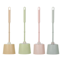 家用素雅马桶刷套装卫生间清洁刷厕所无死角刷子长柄软毛洁厕刷