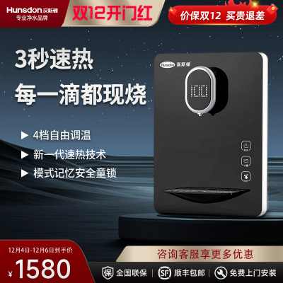 汉斯顿/Hunson净水器管线机家用速热壁挂式饮水机小型即热温热可调温直饮机G300