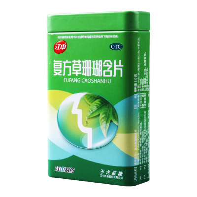 江中 复方草珊瑚含片(铁盒装)1g*18片/盒 疏风清热消肿止痛清利咽喉用于外感风热所致的喉痹症见咽喉肿痛声哑失音