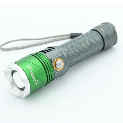 两光LED强光手电筒直充充电焦手灯荧光剂检测笔紫光灯家用照明 照明+紫光灯:一电池一充电器波迷娜BOMINA 默认颜色