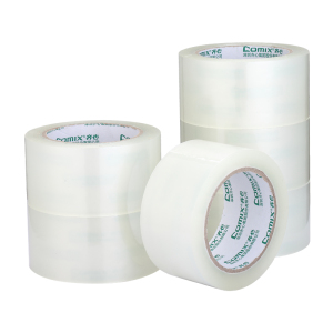 齐心 JP5510-6 普透封箱胶带 6卷/筒 透明