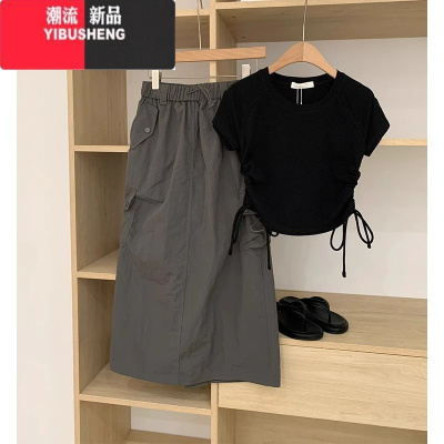 YIBUSHENG装搭配一整套适合小个子的连衣裙女装新款盐系梨形身材穿搭套装