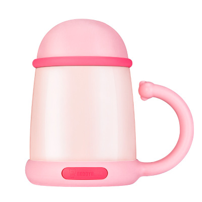 免费刻字杯具熊BEDDYBEAR保温杯水杯男女士带盖商务保温杯不锈钢真空带手柄茶漏刻字大肚杯学饮杯500