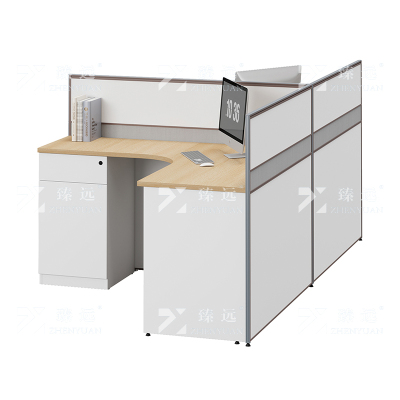 臻远 ZYGW-009职员桌办公桌屏风工作卡位T型双人位