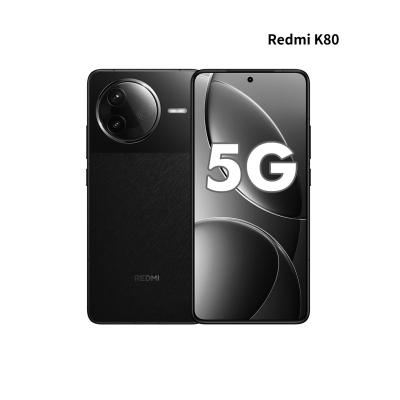 小米Redmi 红米 K80 玄夜黑 16GB+256GB 第三代骁龙8芯 2K新国屏 6550mAh电池 90W快充 REDMI K80 5G手机