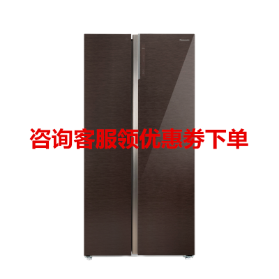 松下(Panasonic)NR-B651WG-XT 640L对开门大容量 光动银除菌精准调温一级能效带变温大冰箱 蜜糖棕