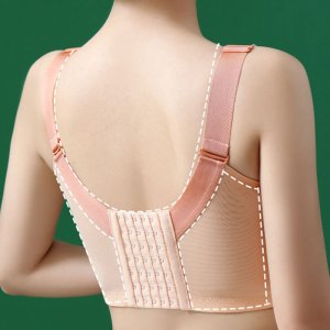 院加宽七排扣矫正调整型文胸大码内衣女聚拢防下垂收副乳胸罩