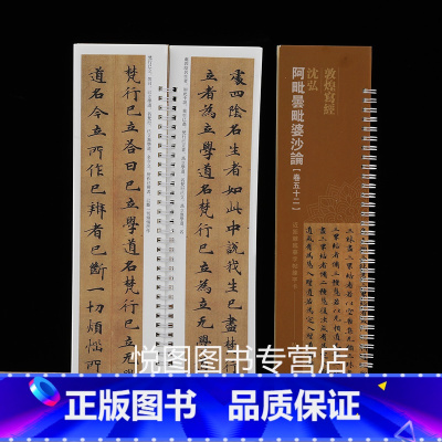 阿毗昙毗婆沙论(卷五十二) [正版]敦煌写经妙法莲花经兜沙经大般涅槃经 近距离临摹字帖练字卡原大碑帖全文毛笔字帖书法临摹