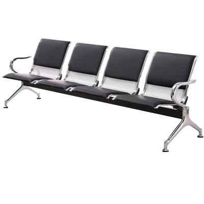 豫众诺 连排椅 四人半皮坐垫 把