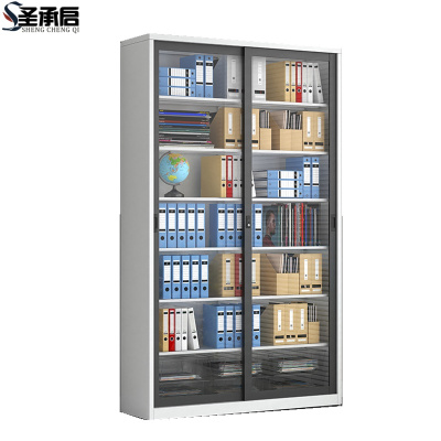 圣承启 玻璃门书柜 120cm台