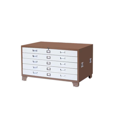 湘渭底图柜工程资料图纸柜0号1号抽屉柜地图柜文件柜菲林柜图纸收纳柜0号咖白带轮1300*930*650