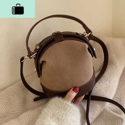 上新洋气包包女2020新款韩版时尚磨砂百搭单肩斜挎水桶包NEW LAKE女士单肩包