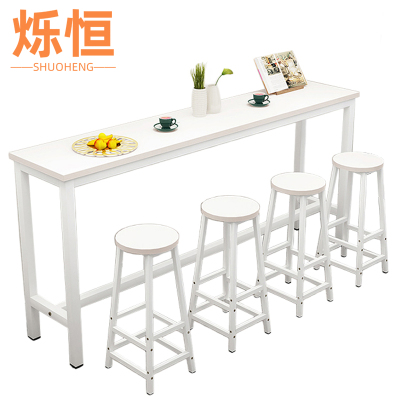 烁恒吧台桌椅2.4m+6椅套