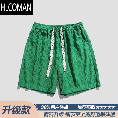 HLCOMAN夏季薄款宽松日系休闲五分裤男士美式情侣运动短裤男潮牌