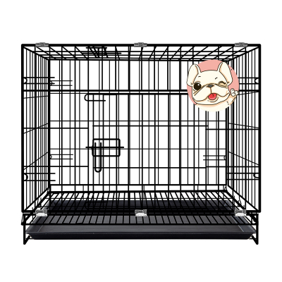 宠物笼子猫笼子狗笼子小型犬兔子笼带厕所家用室内中型犬猫铁丝笼