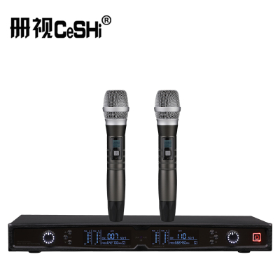 册视监控器材配件UHF无线麦克风一拖二配手持话筒TP-8002套