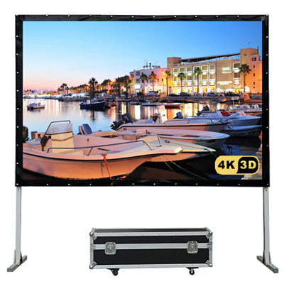 经科JK快速折叠幕96寸16:10 SO柔软正投软幕投影幕布配铝箱