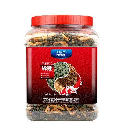 混合虾干面包虫鱼食增色观赏鱼金鱼饲料龙鱼南极虾不浑水鱼粮